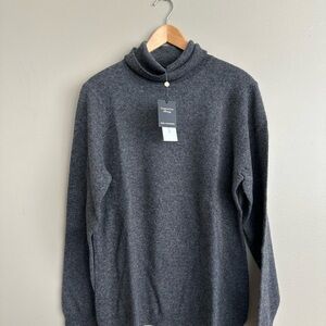 Charter Club Cashmere Heather Gray Turtleneck Sweater